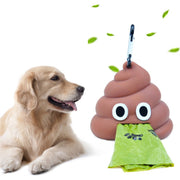Scatola portaoggetti portatile per borsa igienica per animali domestici in morbido silicone da 4 pezzi, Pet Toilet Bag