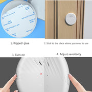 Allarme con sensore di vibrazione da 125 dB Allarme per porte e finestre Allarme antifurto personale domestico