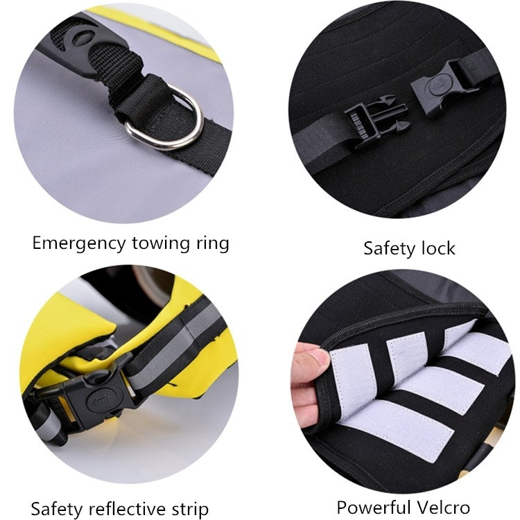 Costume da bagno di sicurezza pieghevole per cani gonfiabili con airbag per giubbotto di salvataggio per animali domestici, S, M, L