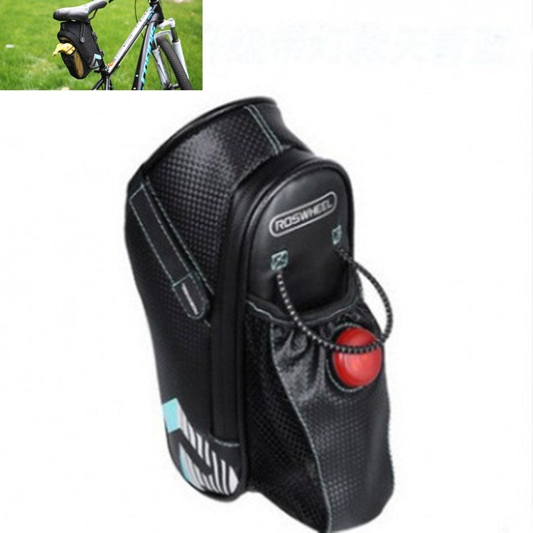 Borsa da bicicletta Borsa da coda per bottiglia d'acqua Borsa posteriore impermeabile per mountain bike, Basic, Upgraded Models