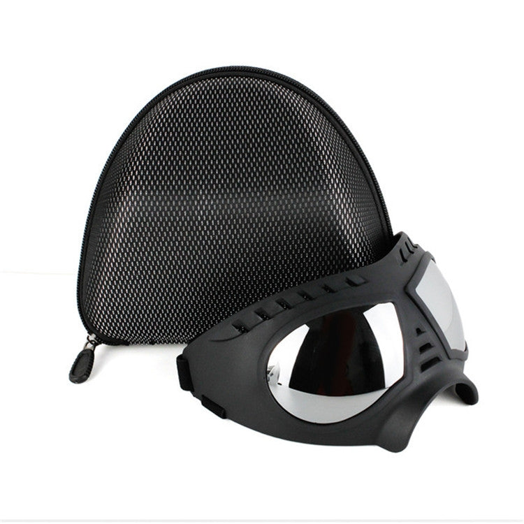 Occhiali con maschera per animali domestici Occhiali con montatura morbida impermeabili e resistenti alla neve Forniture per cani Occhiali da sole