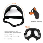 Occhiali con maschera per animali domestici Occhiali con montatura morbida impermeabili e resistenti alla neve Forniture per cani Occhiali da sole