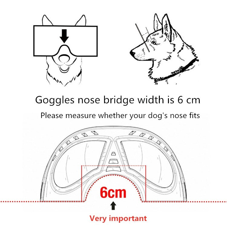 Occhiali con maschera per animali domestici Occhiali con montatura morbida impermeabili e resistenti alla neve Forniture per cani Occhiali da sole