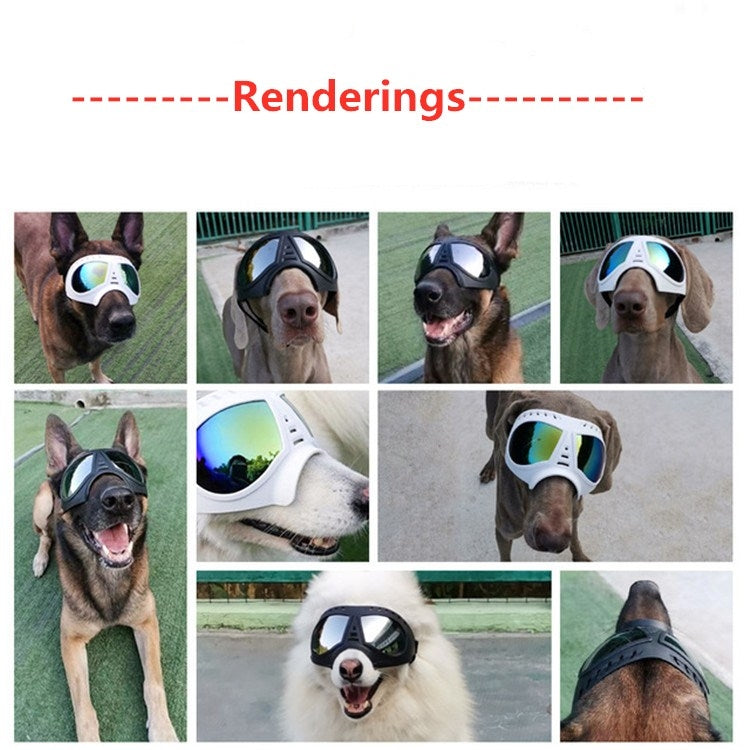 Occhiali con maschera per animali domestici Occhiali con montatura morbida impermeabili e resistenti alla neve Forniture per cani Occhiali da sole