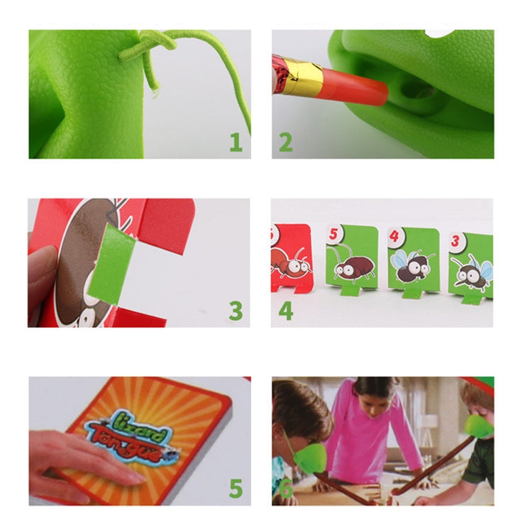 Tricky Props Lizard Tongue Snatch Giochi da tavolo sportivi interattivi, Tricky Props Lizard Tongue