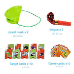 Tricky Props Lizard Tongue Snatch Giochi da tavolo sportivi interattivi, Tricky Props Lizard Tongue