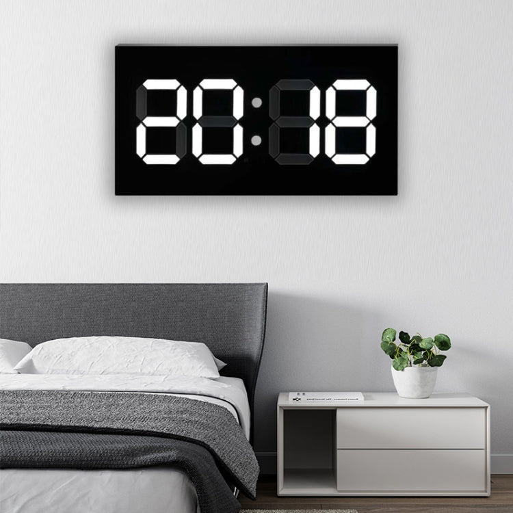 Orologio da parete creativo Sveglia Telecomando semplice Calendario perpetuo Orologio elettronico Spina americana, Single-sided Remote Control
