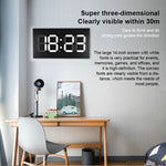 Orologio da parete creativo Sveglia Telecomando semplice Calendario perpetuo Orologio elettronico Spina americana, Single-sided Remote Control