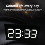 Orologio da parete creativo Sveglia Telecomando semplice Calendario perpetuo Orologio elettronico Spina americana, Single-sided Remote Control