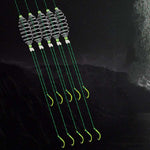15 pezzi/3 set amo doppio incagliato anti-avvolgimento gruppo pesca alla carpa argento amo da pesca a molla, 8, 9, 10, 11, 12, 13