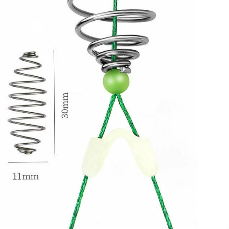 15 pezzi/3 set amo doppio incagliato anti-avvolgimento gruppo pesca alla carpa argento amo da pesca a molla, 8, 9, 10, 11, 12, 13