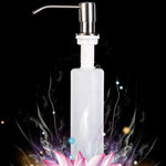 Dispenser di sapone per lavandino in acciaio inossidabile da 2 pezzi Bottiglia di sapone liquido per mani Sishwashing, Sink Soap Dispenser Bottle