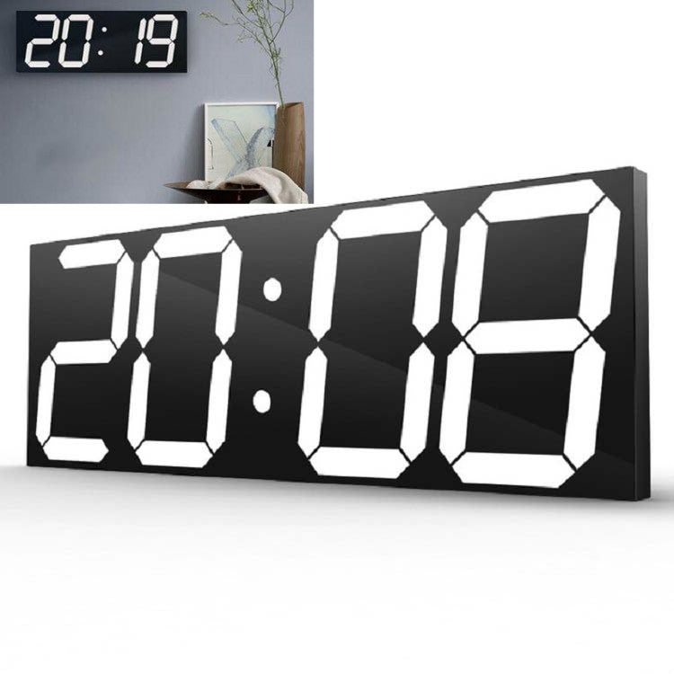 Adesivo da parete Orologio da parete a LED Orologio decorativo Orologio a specchio acrilico creativo Spina americana, Remote Version Sealed Box
