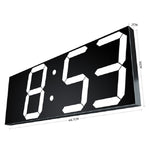 Adesivo da parete Orologio da parete a LED Orologio decorativo Orologio a specchio acrilico creativo Spina americana, Remote Version Sealed Box