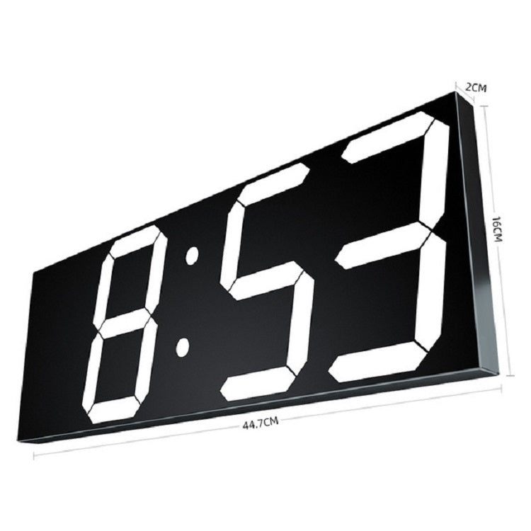 Adesivo da parete Orologio da parete a LED Orologio decorativo Orologio a specchio acrilico creativo Spina americana, Remote Version Sealed Box