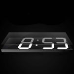 Adesivo da parete Orologio da parete a LED Orologio decorativo Orologio a specchio acrilico creativo Spina americana, Remote Version Sealed Box