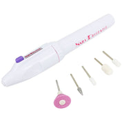 Kit di trapano elettrico per lima per unghie Consigli per manicure Unghia del piede Pedicure Salon Kit per manicure a forma di penna Tamponi per trapano per unghie Strumento per pedicure con 5 punte
