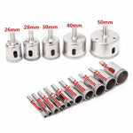 15 in 1 apri foro in vetro diamantato da 6-50 mm, apri foro in marmo ceramico, 15 In 1 Diamond Glass Hole Opener
