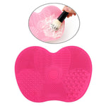 Strumenti per il lavaggio del tappetino per la pulizia dei pennelli in silicone per il trucco cosmetico Spazzole per sopracciglia Tampone per la pulizia Scrubber Board Strumento per la pulizia del trucco