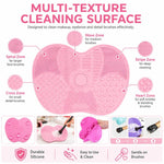 Strumenti per il lavaggio del tappetino per la pulizia dei pennelli in silicone per il trucco cosmetico Spazzole per sopracciglia Tampone per la pulizia Scrubber Board Strumento per la pulizia del trucco