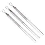 Set 3 strumenti in acciaio inox per unghie 13cm
