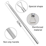 Set 3 strumenti in acciaio inox per unghie 13cm