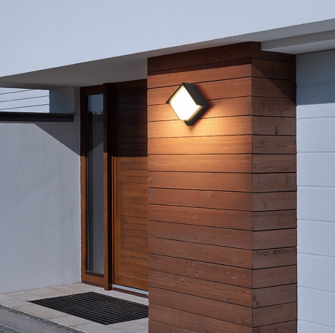 Lampada da parete a LED impermeabile per esterno IP54 da giardino con portico da patio 10W 3000K, 13cm Round Shape, 13cm Square Shape, 16cm Round Shape, 16cm Square Shape
