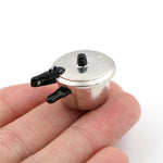 Casa delle bambole Mini cucina pentola a pressione Strumenti di cottura Giocattoli educativi per bambini, Pressure Cooker