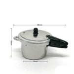 Casa delle bambole Mini cucina pentola a pressione Strumenti di cottura Giocattoli educativi per bambini, Pressure Cooker