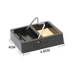 Staffa per saldatore semplice in bachelite con telaio quadrato piccolo da 2 pezzi, Iron Bracket