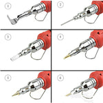 Set di strumenti per saldatore a gas multifunzionale HS-1115K 10 in 1