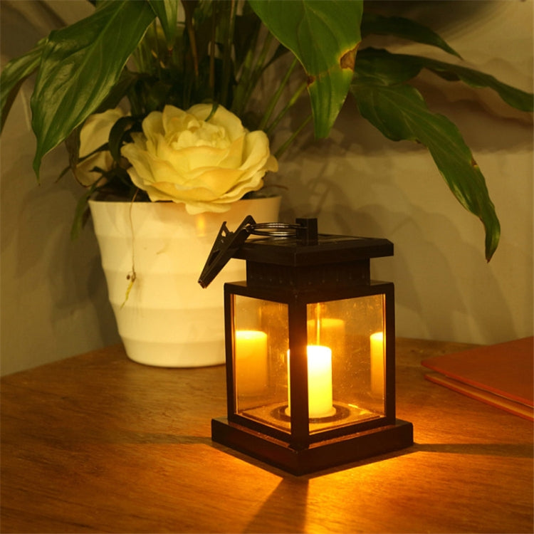 Lampada da giardino solare LED a lume di candela impermeabile