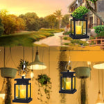 Lampada da giardino solare LED a lume di candela impermeabile