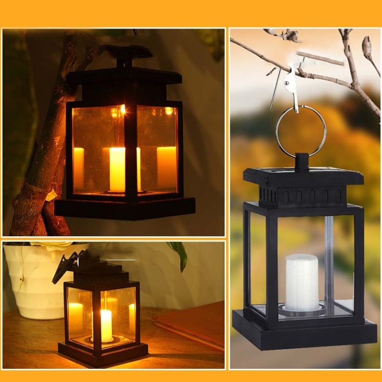 Lampada da giardino solare LED a lume di candela impermeabile