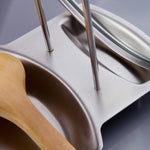 Accessori per la cucina di casa, supporto per cucchiaio, coperchio per coperchio per pentola in acciaio inossidabile