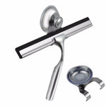 Tergivetro per vetri per finestre, doccia, specchio da bagno, tergicristallo in gomma con gancio di aspirazione per la rimozione del vapore acqueo, Glass Window Squeegee Cleaner