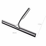 Tergivetro per vetri per finestre, doccia, specchio da bagno, tergicristallo in gomma con gancio di aspirazione per la rimozione del vapore acqueo, Glass Window Squeegee Cleaner