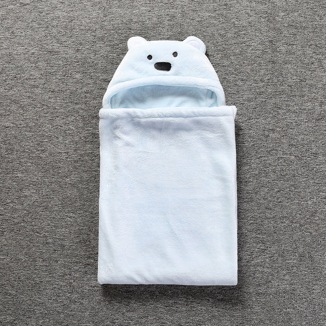 Simpatici animali dei cartoni animati per neonati, coperta per bambini, accappatoio con cappuccio, asciugamano da bagno per bambini