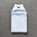 Simpatici animali dei cartoni animati per neonati, coperta per bambini, accappatoio con cappuccio, asciugamano da bagno per bambini