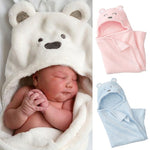 Simpatici animali dei cartoni animati per neonati, coperta per bambini, accappatoio con cappuccio, asciugamano da bagno per bambini