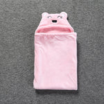 Simpatici animali dei cartoni animati per neonati, coperta per bambini, accappatoio con cappuccio, asciugamano da bagno per bambini
