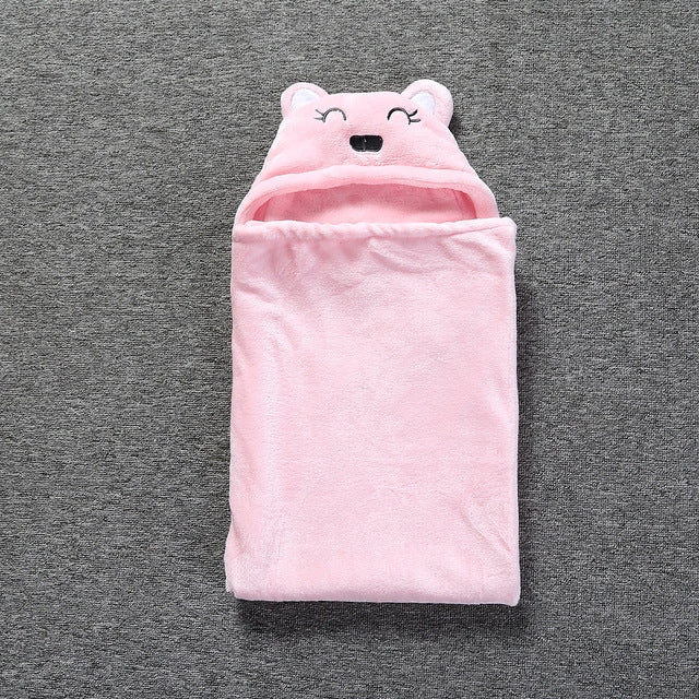 Simpatici animali dei cartoni animati per neonati, coperta per bambini, accappatoio con cappuccio, asciugamano da bagno per bambini