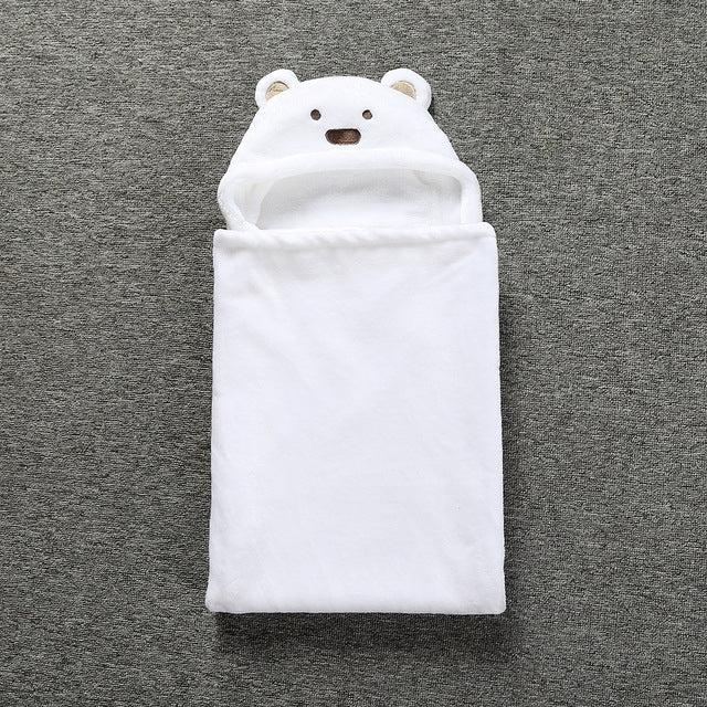 Simpatici animali dei cartoni animati per neonati, coperta per bambini, accappatoio con cappuccio, asciugamano da bagno per bambini