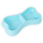 Ciotole per cani in plastica Alimentatore per cani color caramello a forma di osso Ciotole ecologiche a doppia testa