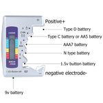 Tester batteria digitale per batterie C, D, N, 9V, AA, AAA