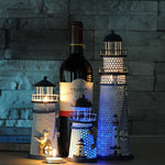 Luce notturna a LED con torre flash decorativa creativa in ferro battuto, Small 14cm, Medium 19cm, Large 30cm