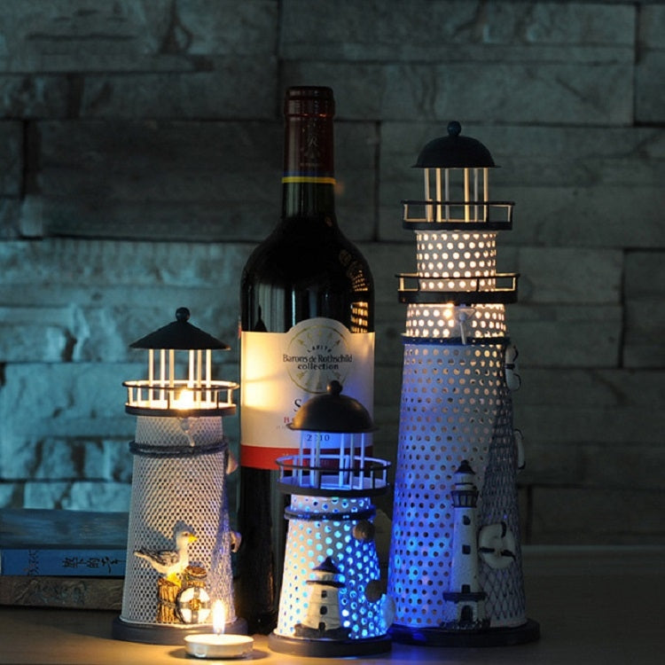 Luce notturna a LED con torre flash decorativa creativa in ferro battuto, Small 14cm, Medium 19cm, Large 30cm