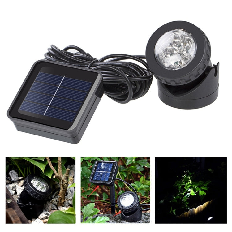 Faretto solare LED per esterni IP65 6 LED bianco