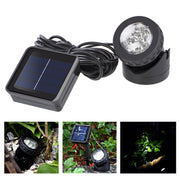 Faretto solare LED per esterni IP65 6 LED bianco