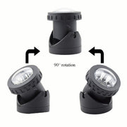 Faretto solare LED per esterni IP65 6 LED bianco